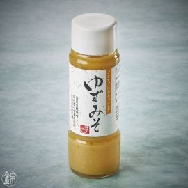 Salad and grilled meat sauce with white miso and yuzu