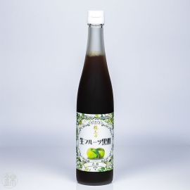 Unripe green ume plum and 3 years aged black rice vinegar condiment